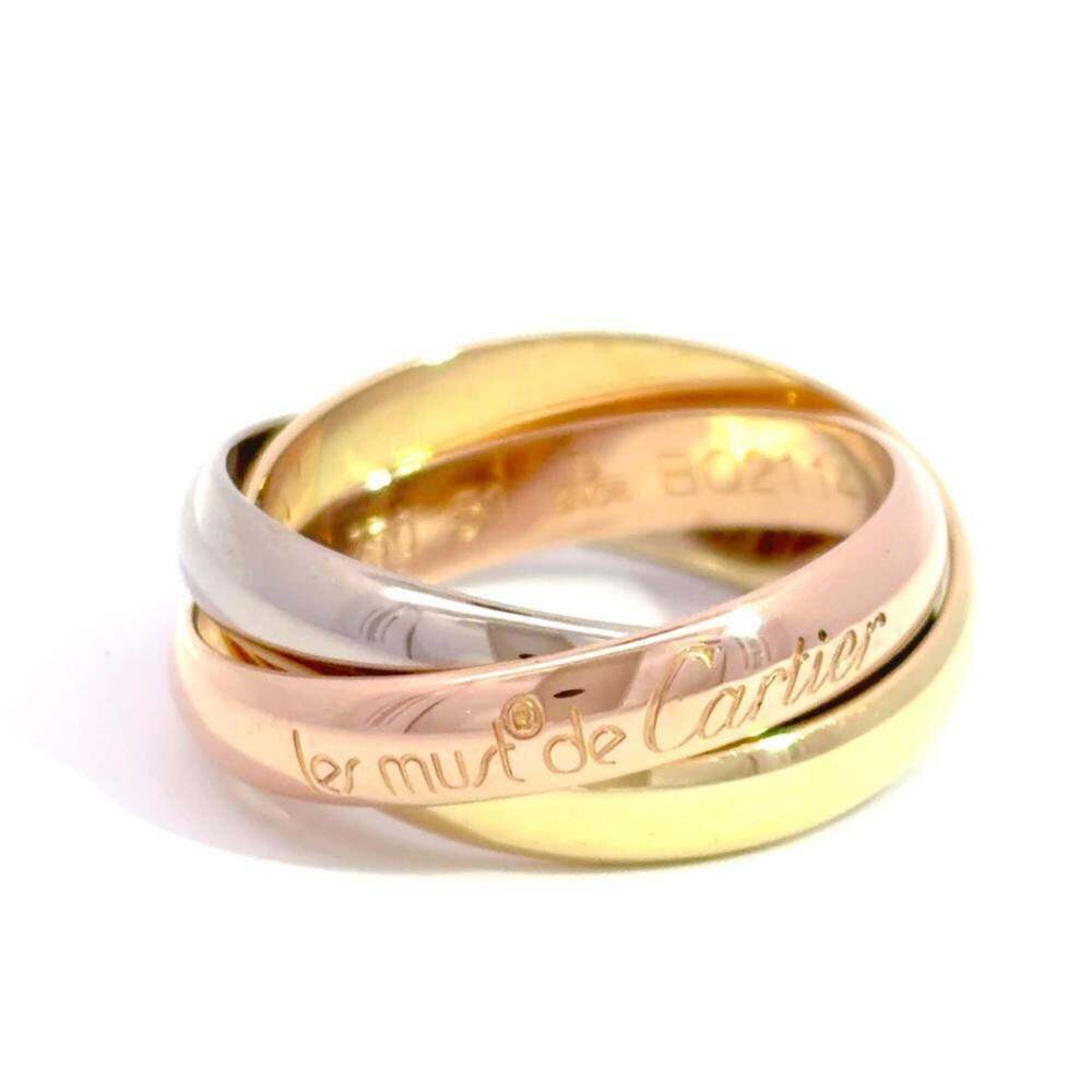 CARTIER Authentic 18k Gold Trinity Ring #51